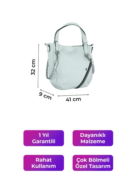 Kriste Bell Kadın Çanta Beyaz 26459 - 2