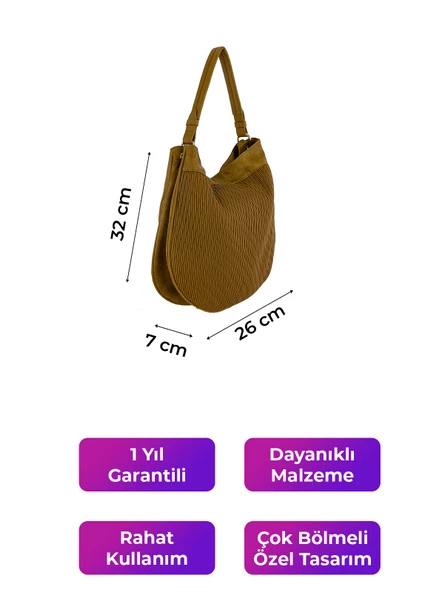Kriste Bell Kadın Çanta Camel 26420 - 2