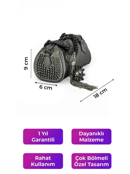 Kriste Bell Kadın Çanta Pewter 26438 - 2