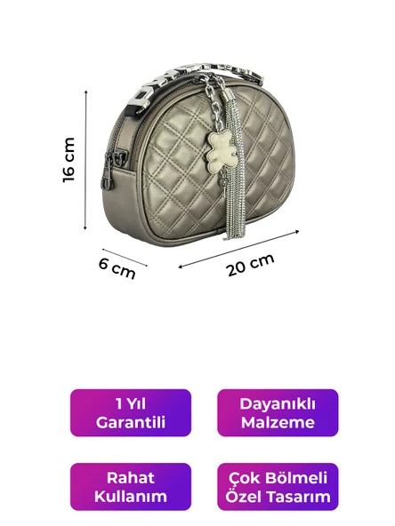 Kriste Bell Kadın Çanta Pewter 26472 - 2