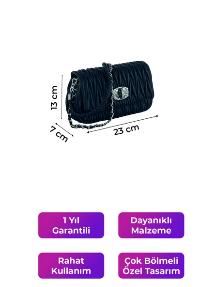 Kriste Bell Kadın Çanta Siyah 26382 - Resim 2