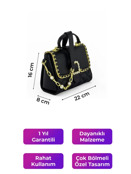 Kriste Bell Kadın Çanta Siyah 26498 - Resim 2