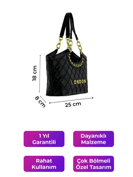 Kriste Bell Kadın Çanta Siyah 26500 - Resim 2