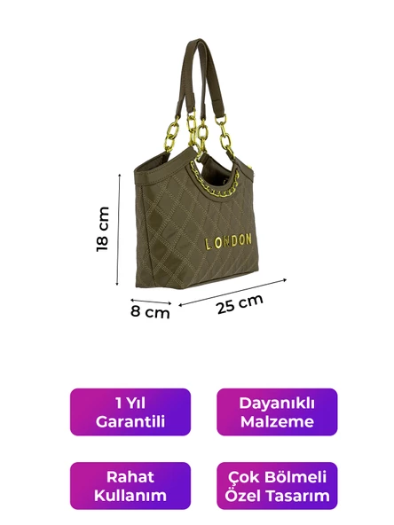 Kriste Bell Kadın Çanta Taupe 26500 - 2