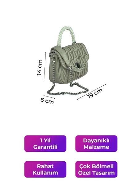 Kriste Bell Kadın Çanta Taupe 26383 - Resim 2