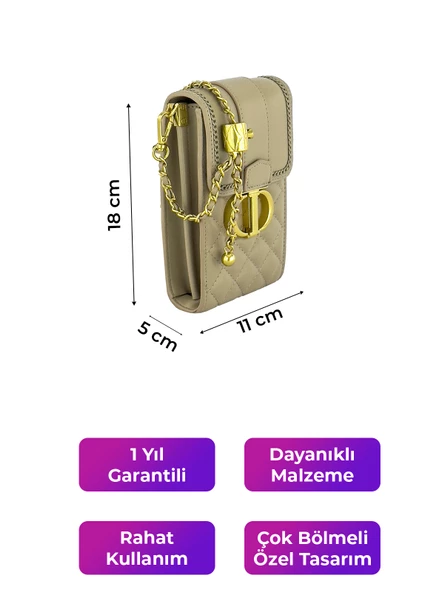 Kriste Bell Kadın Çanta Taupe 26502 - 2