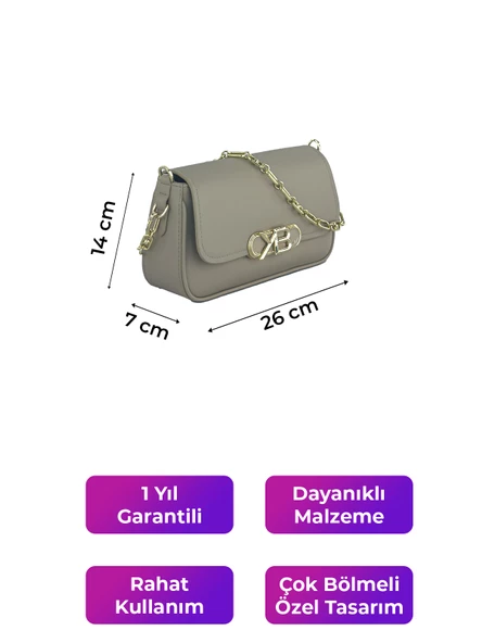 Kriste Bell Kadın Çanta Vizon 7217 - Resim 2