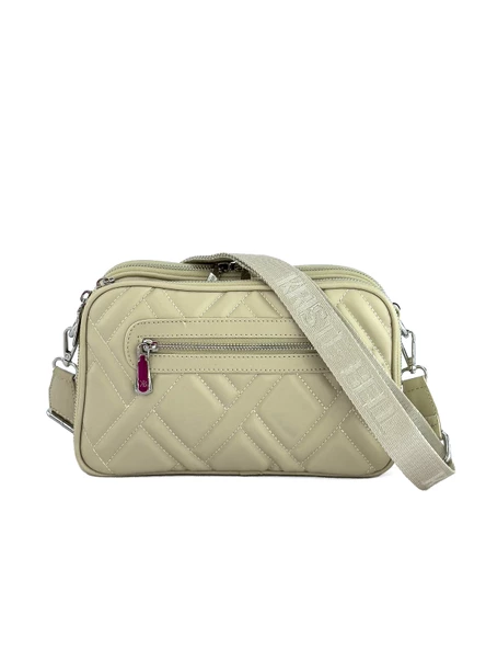 Kriste Bell Kadın Çapraz Askılı Çanta Bej 7146 - Resim 3