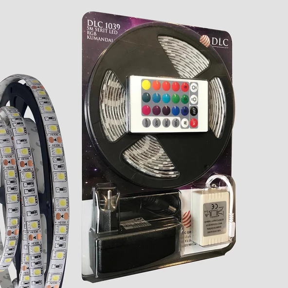 5 Metre Rgb Şerit Led Seti-iç Ve Dış Mekan Silikonlu-tak Çalıştır - 3