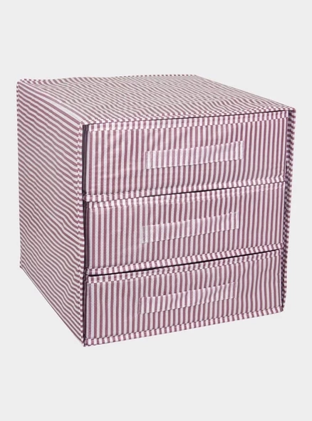 3 Bölmeli Çekmece , Çok Amaçlı Organizer - Çorap Çamaşır Organizer - Masa Üstü Düzenleyici - 5