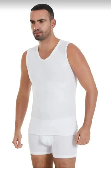 YILDIZ 380 ERKEK MODAL SIFIR KOL V YAKA ATLET 6 ADET ürün görseli