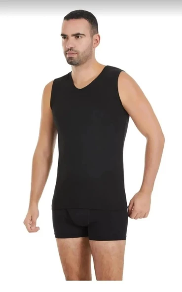 YILDIZ 381 ERKEK MODAL SIFIR KOL V YAKA ATLET 10 ADET ürün görseli