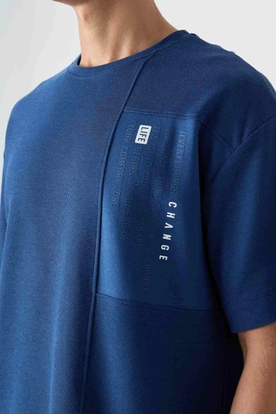 Tommy Life Erkek Parlement Oversize T-shirt  88338 - Resim 3