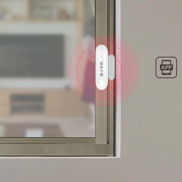 S-Link Swapp SL-EG01 Akıllı Ev güvenliği Kablosuz Kapı Pencere Manyetik Sensör - 32840 - 4