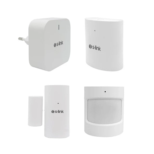 S-Link SL-ZS01 Zigbee Sensör Seti 1Gateway ve 3 Parça Sensör - 34478