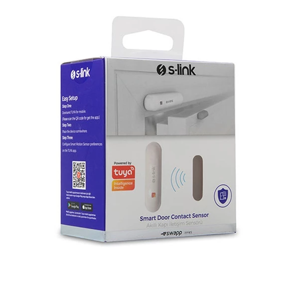 S-Link Swapp SL-EG01 Akıllı Ev güvenliği Kablosuz Kapı Pencere Manyetik Sensör - 32840 - 2