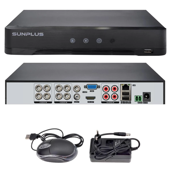 Sunplus Sp-8200 Ahd Dvr Kayıt Cihazı 8 Kanal 5Mp Xmeye