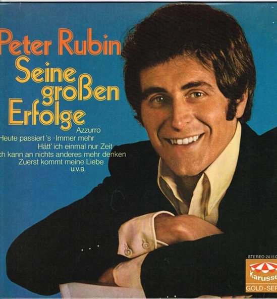 Peter Rubin – Seine Großen Erfolge Pop Vinly Plak alithestereo