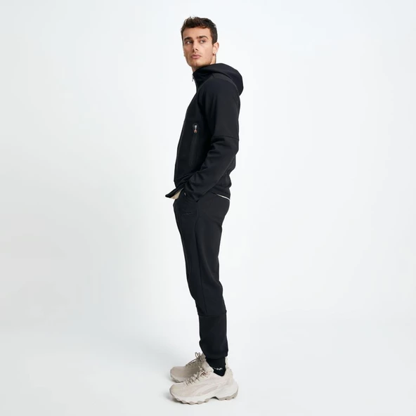 Ellesse Erkek Sweatshirt Fermuarlı Kapüşonlu Siyah - 5