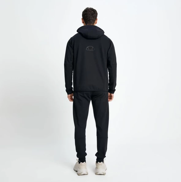 Ellesse Erkek Sweatshirt Fermuarlı Kapüşonlu Siyah - 6