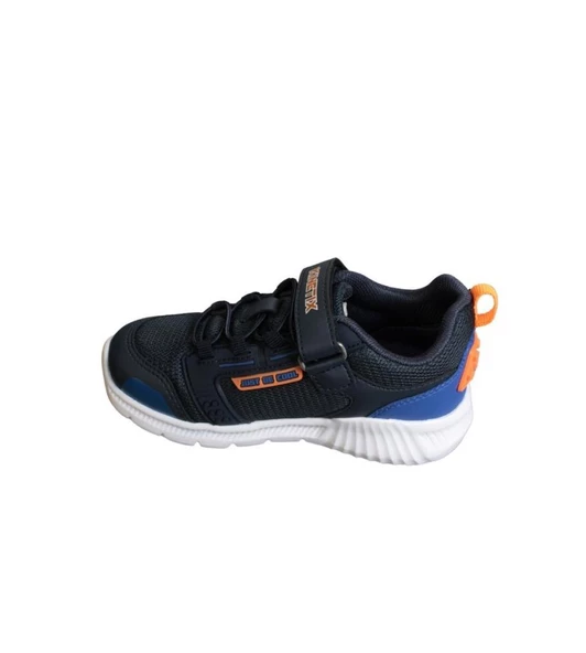 KİNETİX Erkek Çocuk Beyaz Lacivert Çırtlı Rahat Hafif Comfort Taban Sneacer Spor Ayakkabı - 7
