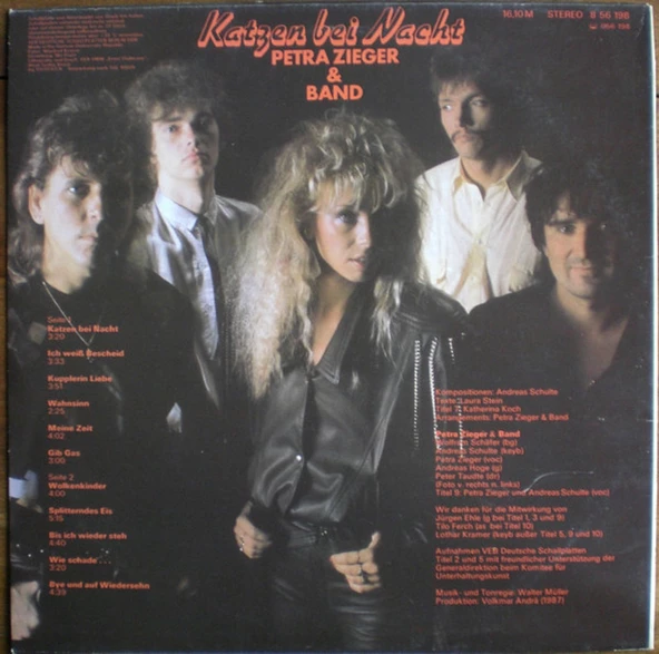 Petra Zieger & Band – Katzen Bei Nacht pop rock tarz plak alithestereo - 4