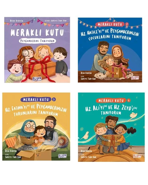 Meraklı Kutu Peygamberimi ve Onun Ailesini Tanıyorum Seti 4 Kitap - Resim 2