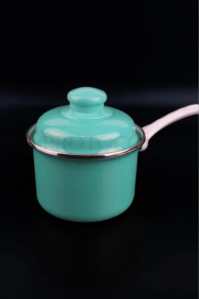 Protocol London Emaye Süt Isıtma Rafadan Yumurta Haşlama Sos Hazırlama Tavası 12 cm 800 ml - 7