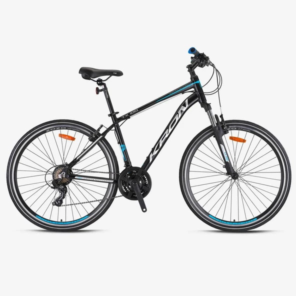 KRON TX 100 28 JANT TreKking - 20' - 21 Vites - H.DISC - Mat Siyah-Gri/Mavi