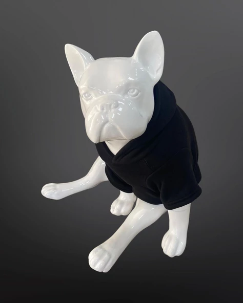 Kedi & Köpek Kıyafeti Sweatshirt - The Dog Face Baskılı Siyah Sweatshirt - 3