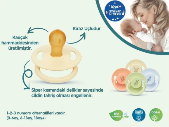 Wee 699 Püre Emzik Soother Bebek Emzik 2 Numara