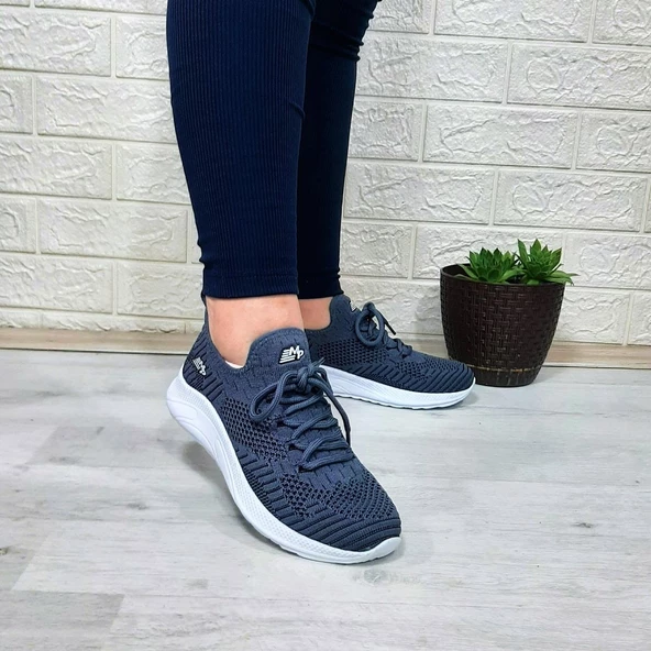 M.P 1501 Füme Renk Fuspetli Rahat ve Hafif Bayan Spor Ayakkabı - 8