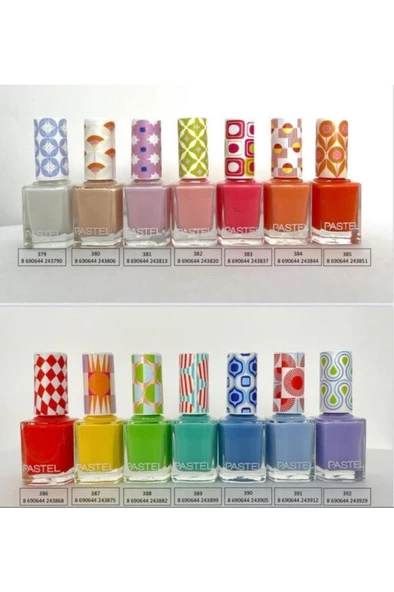 Oje Yaz Yeni Renkler Summer 14 Lü Set