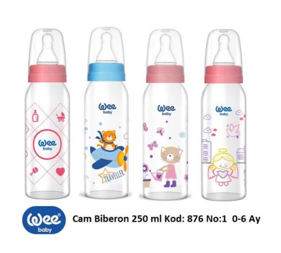 Wee Baby Klasik Cam Biberon 250ml  Kod:876