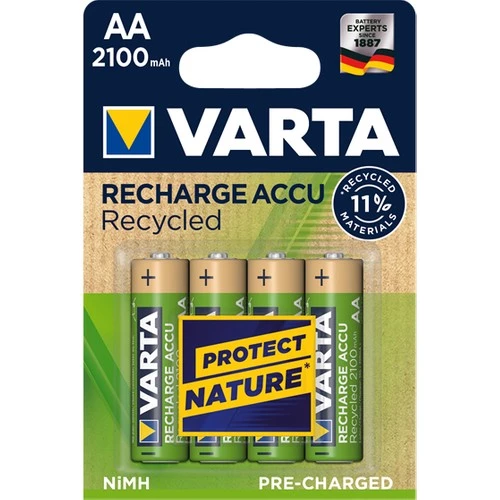 D-light Varta Recharge Accu Recycled Aa 2100 Mah Şarjlı Kalem Pil 4'Lü