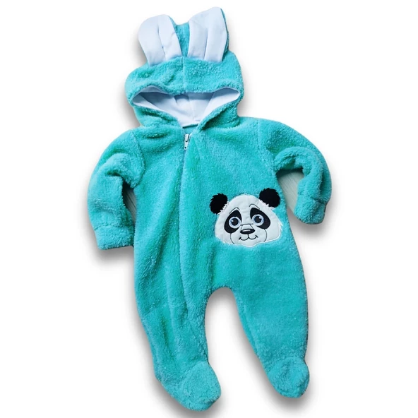 Jolbaby Panda Desenli Welsoft Unisex Bebek Tulum