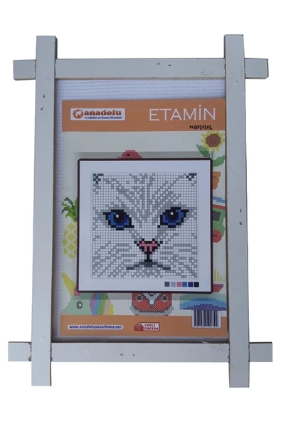 Etamin Seti 23x30 cm 1 Paket Kaneviçe Seti Etamin Kiti Okul Hobi Elişi Sanatsal - 9