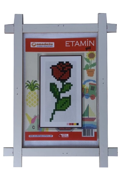Etamin Seti 23x30 cm 1 Paket Kaneviçe Seti Etamin Kiti Okul Hobi Elişi Sanatsal - 4