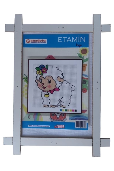 Etamin Seti 23x30 cm 1 Paket Kaneviçe Seti Etamin Kiti Okul Hobi Elişi Sanatsal - 3