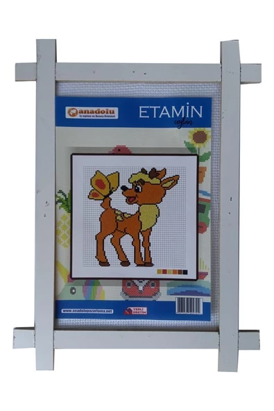 Etamin Seti 23x30 cm 1 Paket Kaneviçe Seti Etamin Kiti Okul Hobi Elişi Sanatsal - 2