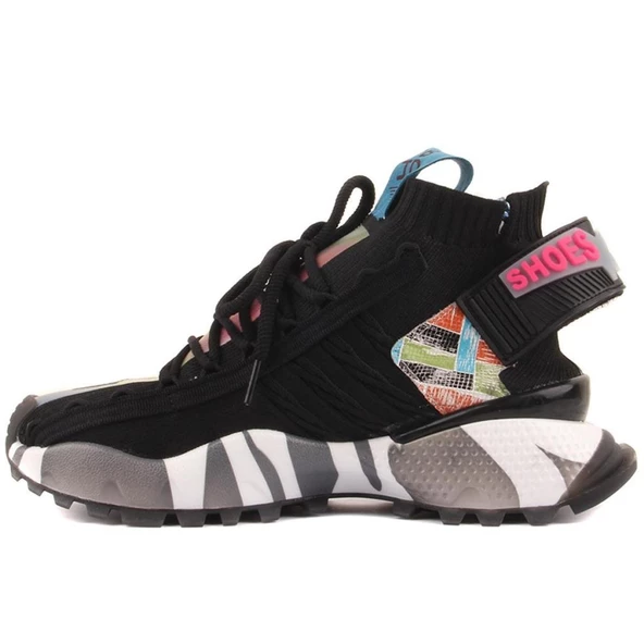 GUJA 24Y303 İTHAL FASHİON TEXTİL KADIN SNEAKER SPOR AYAKKABI - 4