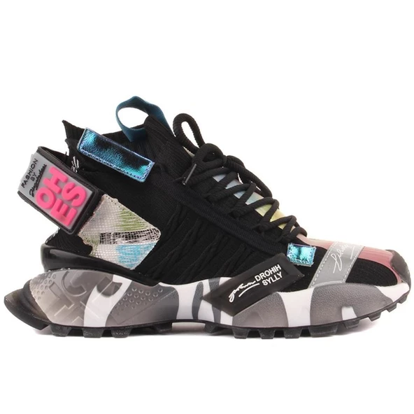 GUJA 24Y303 İTHAL FASHİON TEXTİL KADIN SNEAKER SPOR AYAKKABI - 3