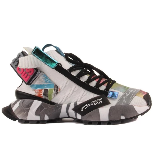 GUJA 24Y303 İTHAL FASHİON TEXTİL KADIN SNEAKER SPOR AYAKKABI - 7