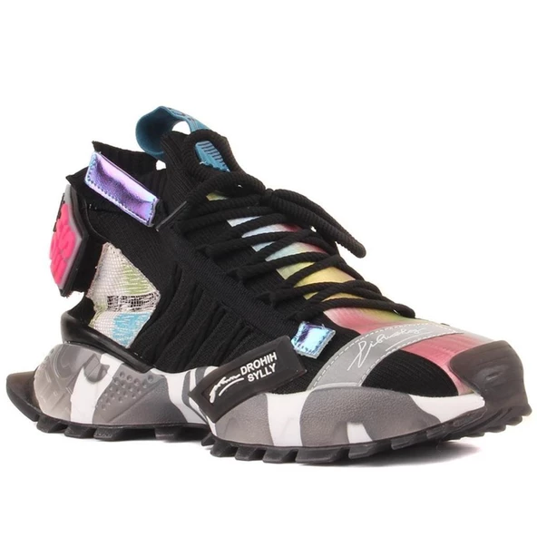 GUJA 24Y303 İTHAL FASHİON TEXTİL KADIN SNEAKER SPOR AYAKKABI - 1