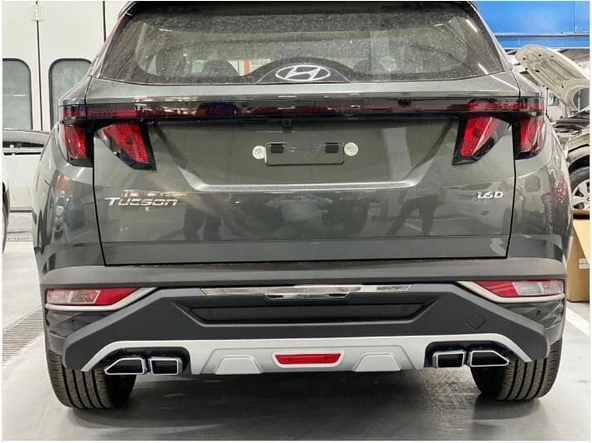 Hyundai tucson ön arka tampon koruması difüzör 2021+ sonrası oem tip - 4