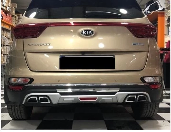 Kia sportage ön ve arka tampon koruma difüzör 2019+ makyajlı kasa uyumlu - 4