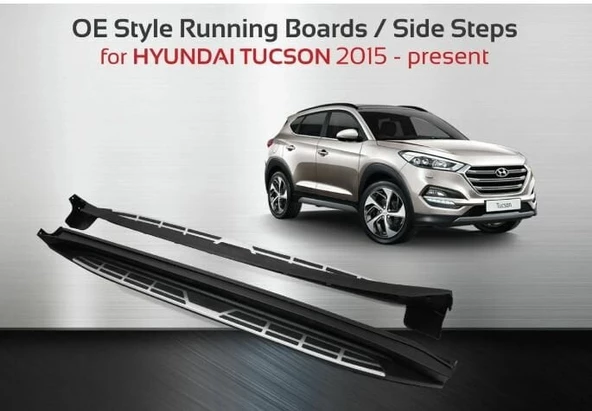 Hyundai tucson yan basamak koruma range model 2015+ oem tip - 2