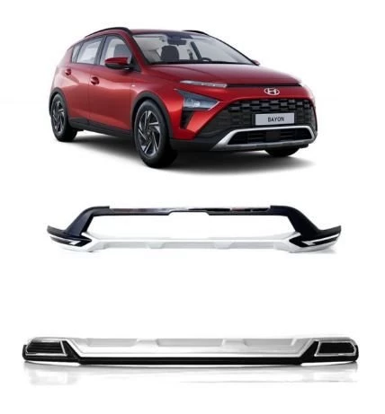 Hyundai bayon ön ve arka tampon koruması difüzör 2021+ sonrası için uyumlu - 2
