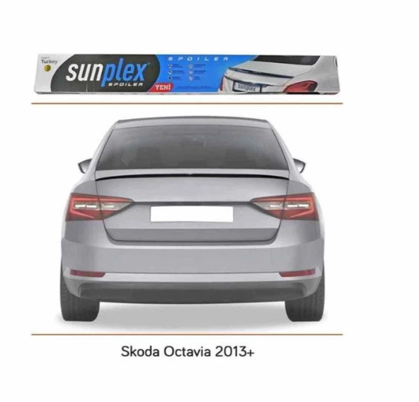 Skoda Octavia Spoiler Piano Black 2013-2019 arası modellere uyumlu Sunplex