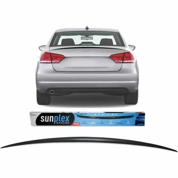 Vw Passat B6-B7-B8 Spoiler Piano Black 2006-2023 arası modellere uyumlu Sunplex